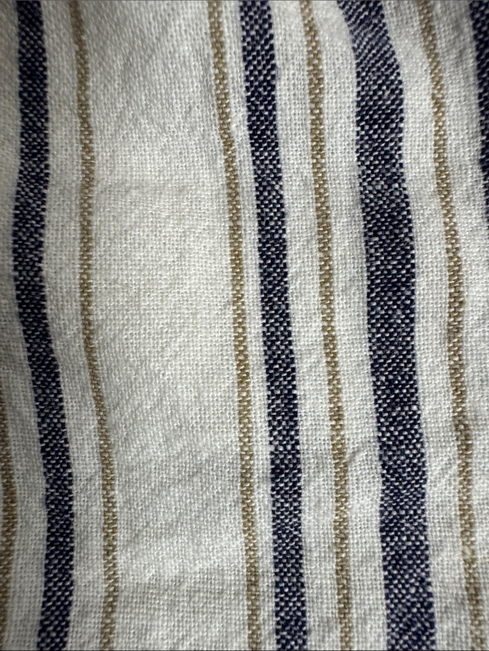 a.n.a Cream Shorts with Navy Vertical Stripes - Picture 9 of 9